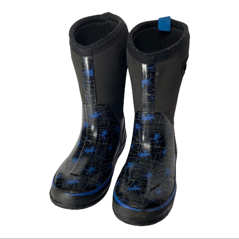 Cougar Storm waterproof easy-on/off Spider Print Winter Boots Youth 1